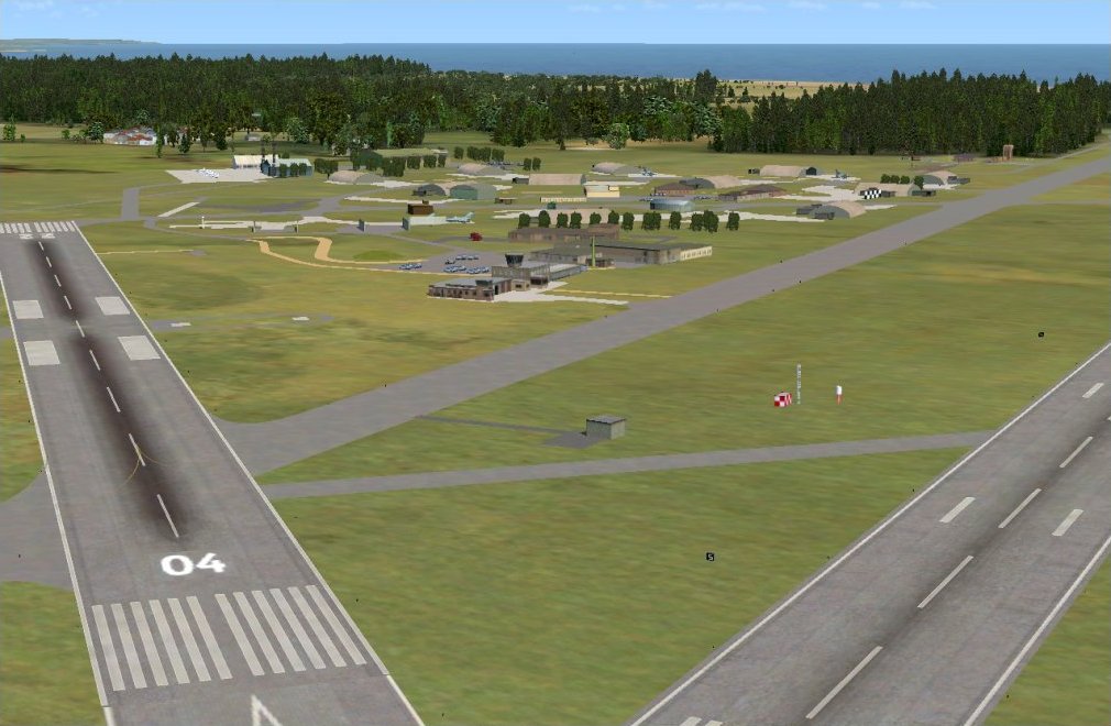 Screenshot - New control tower and HASs at RAF Leuchars