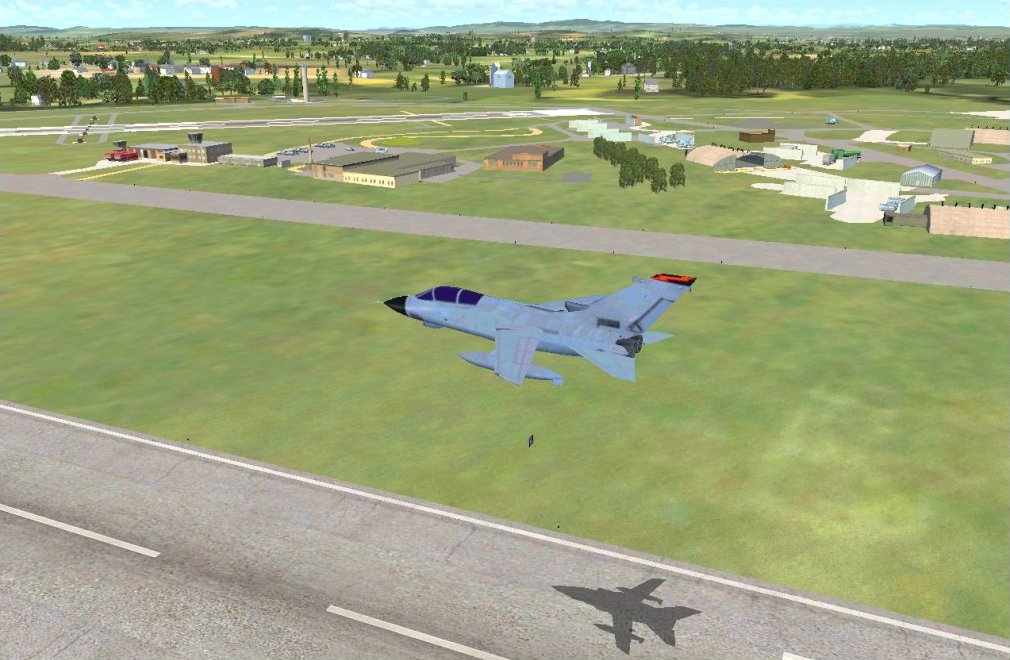 Screenshot - Tornado GR.4 flies down the RAF Leuchars main runway